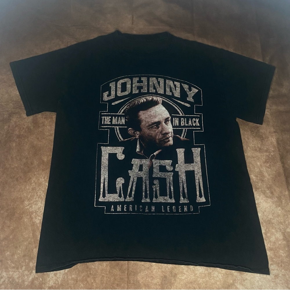 Johnny Cash Black Graphic Tee